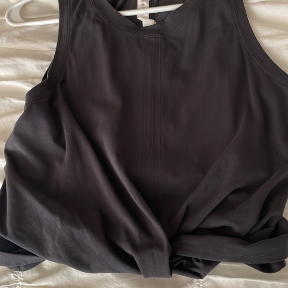 Lululemon Black Sleeveless Top with Tie - Picture 5 of 5
